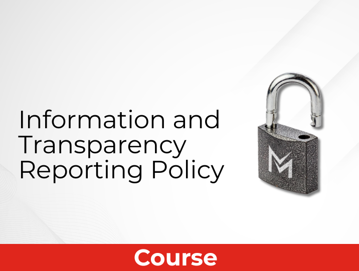 Information and Transparency Reporting Policy course thumbnail